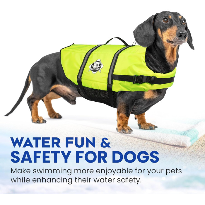 Жилет рятувальний для собак Fido Doggy Rettungsweste, розмір M, жовтий