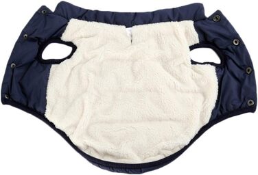 Теплий зимовий жилет для собак з флісовою підкладкою, водонепроникний, для собак XL, колір морський