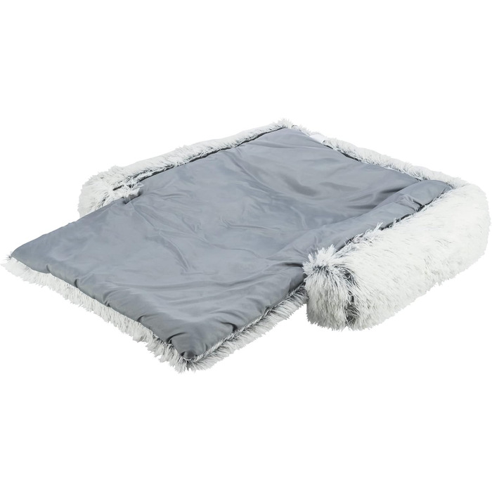 Водонепроникний і м'який лежак для собак TRIXIE, захищає диван, кутовий, 70x90 см, біло-чорний, знімний чохол, придатний для прання, 38045