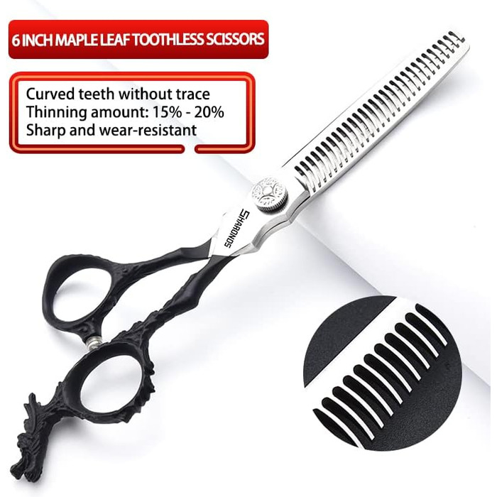 Професійний набір ножиць для волосся SHAROND 6 дюймів (3 шт.) з японської сталі 440C