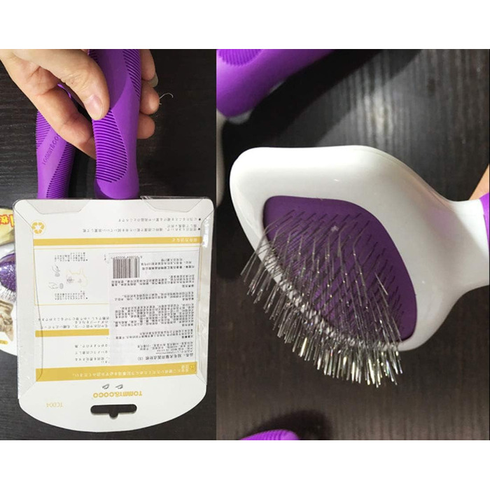 Гребінець для вичісування шерсті домашніх тварин Pet Deshedding Too - для собак та котів з короткою шерстю