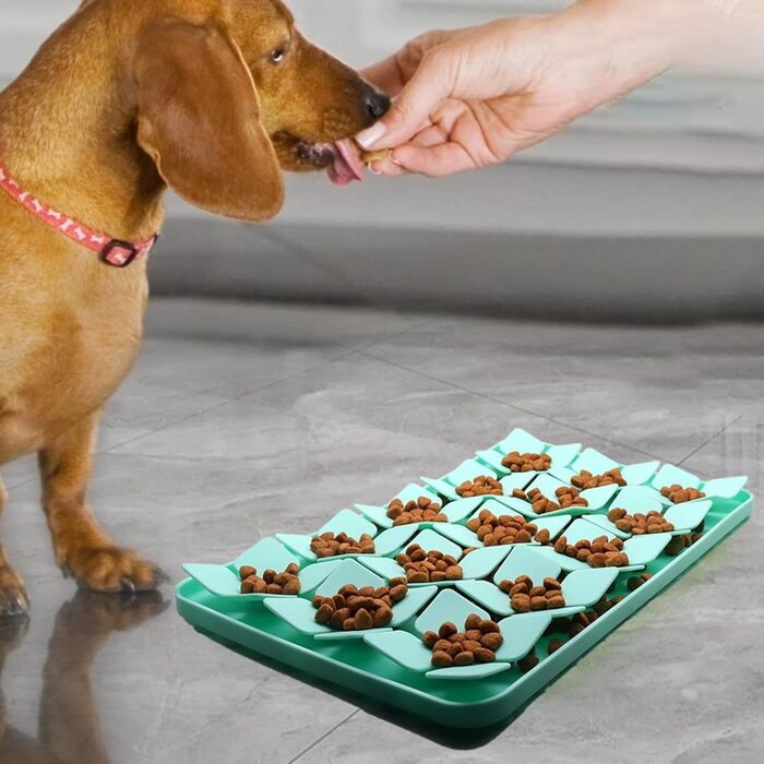 Килимок для собак Katzenschlamm з силікону з присосками, лінза для собак, зменшує нудьгу, підходить для ласощів та їжі, фіолетовий/зелений колір