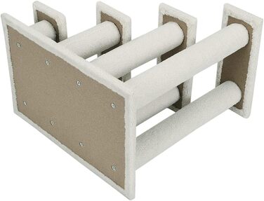 Сходинка для кота та собаки GYMAX з 4 сходинками, 60,5 x 41 x 60,5 см, бежевий колір