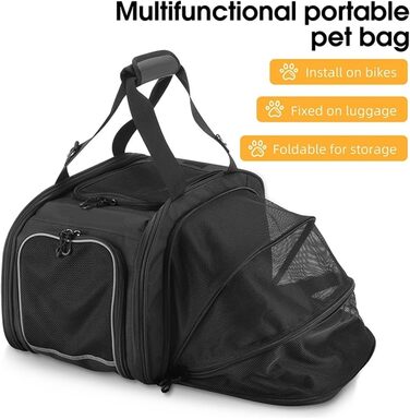 Фаркоп для велосипеда, переноска для тварин, чорний - переноска для кота/собаки, багажник для велосипеда, 1x1x1 см