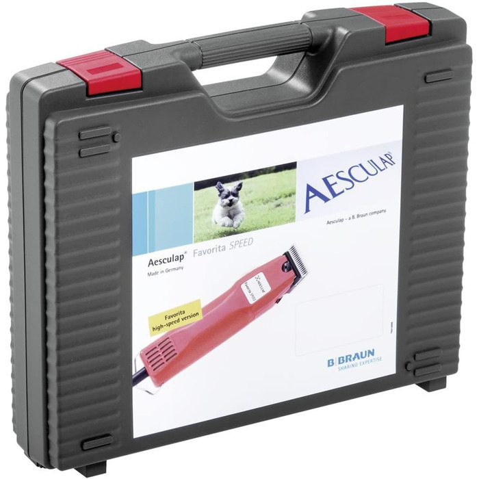 Професійний шерстьостригач Agrarzone Edition Aesculap Favorita Speed для собак та коней | Набір з насадкою | Потужний німецький тример для тварин