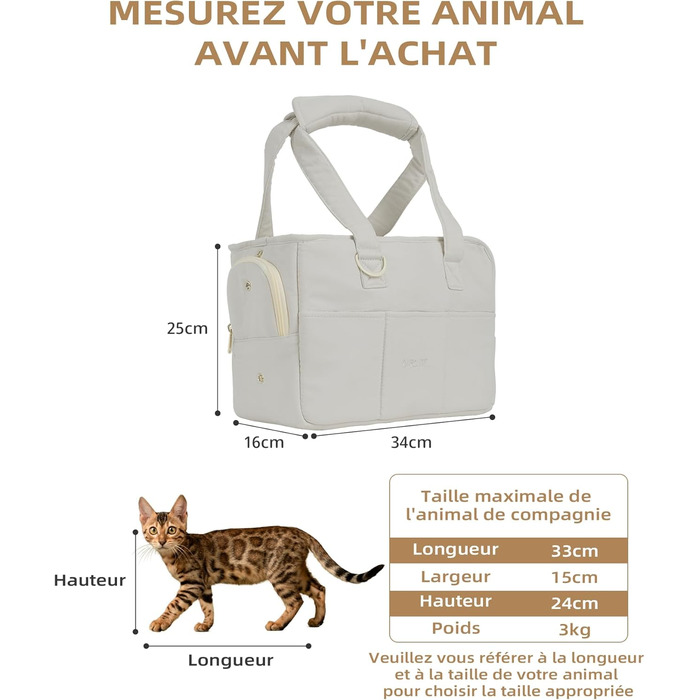 Сумка-переноска для котів, собак, цуценят ONECUTE, сіра, до 3 кг