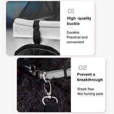 Дитяча коляска для собак з 4 колесами, до 22,7 кг, складна, з сумкою та регульованою ручкою