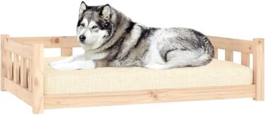Зручне ліжко для собак та котів з дерева, водонепроникне, 105,5x75,5x28 см, коричневе
