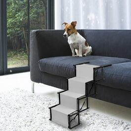 Рампа для собак у автомобіль - складана, для маленьких та великих собак - підходить для всіх авто (світло-сіра)