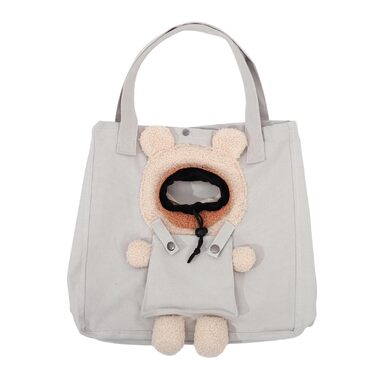 Сумка-переноска для тварин 13,8 дюймів, м'яка, дихаюча, з літерами | Стильна переноска для собак і котів, ідеальна для подорожей та візитів до ветеринара