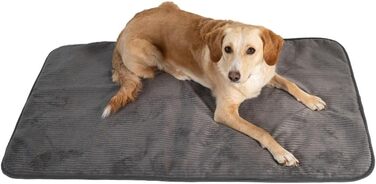 Килимок для собак MyBestBuddy Basic сірий XL 120x70 см: м'який, для великих собак, 40°C, гіпоалергенний