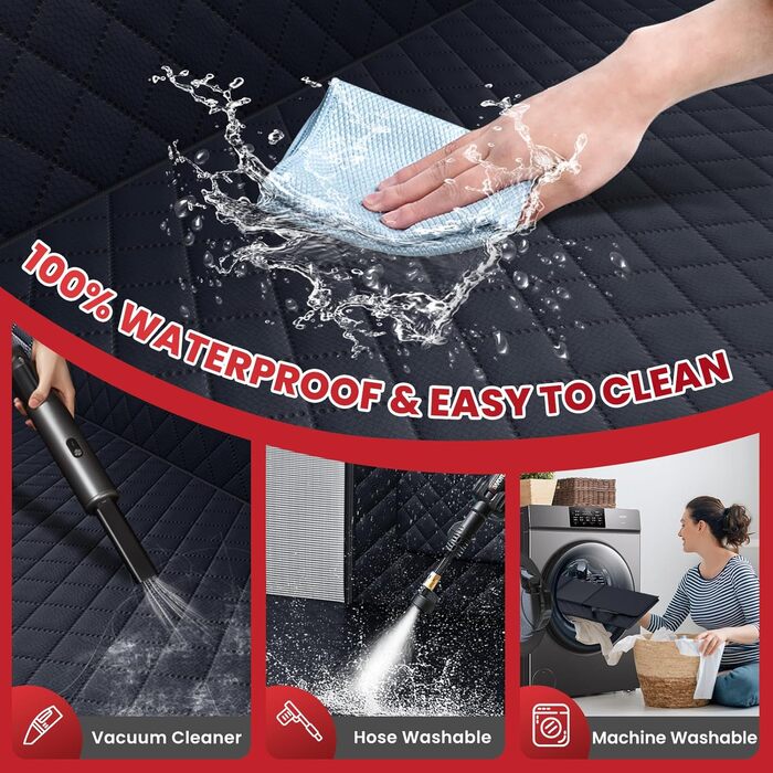 Чохол на автокрісло для собак, водовідштовхувальний, 180 кг, жорстка підкладка, зносостійкий, стійкий до подряпин, антиковзаючий, довговічний, м'яка товста шкіра, підходить для авто, SUV та вантажівок