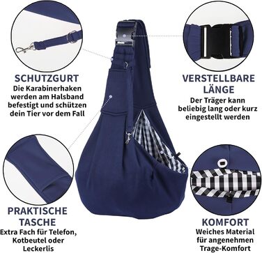 Сумка-переноска для собак та котів до 8 кг, блакитна