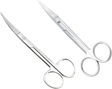 Набір професійних ножиць для грумінгу собак та котів BESTYASH (4 шт.) - прямі та вигнуті, нержавіюча сталь, ергономічний дизайн