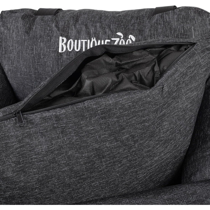 Автомобільний сидіння для собак: зручний, універсальний, миючий, 55x65 см, чорний