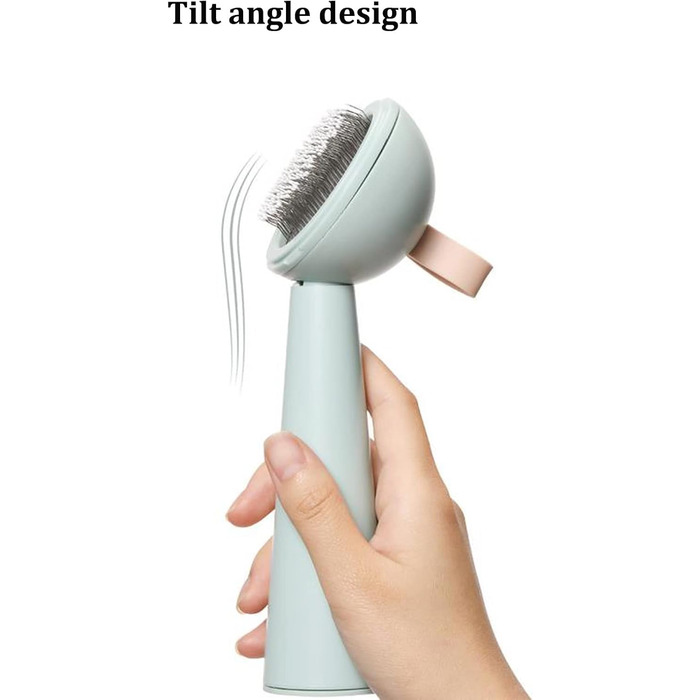 Щітка для котів, щітка для собак, видалення шерсті тварин, для короткої та довгої шерсті, самоочисна, біла