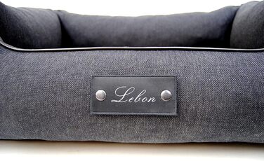 Ортопедичне собаче ліжко Lebon Carl Plus 100x75x30 см з підстилкою - Deluxe, Made in EU
