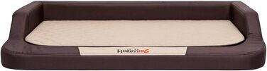 Ортопедичне ліжко для собак MEDICO Standard - коричневе з бежевим (XXL, 120x80 см)