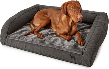 Ортопедичний собачий диван HUNTER Livingston антрацит, розмір L