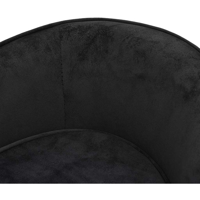 Софа для собак VidaXL чорна 69x49x40 см, м'яке ліжко для собак/кішок