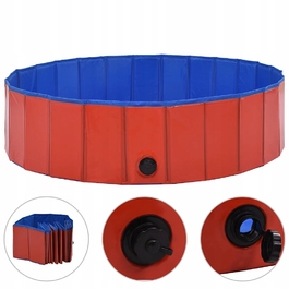 Басейн для собак 120x30 см, червоний