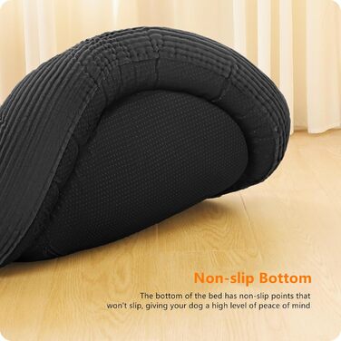 Кругле ліжко для собак та котів, зручне та миється, Ø 60 см, темно-сірий кошик для собак, ліжко-подушка, 60x60x18 см