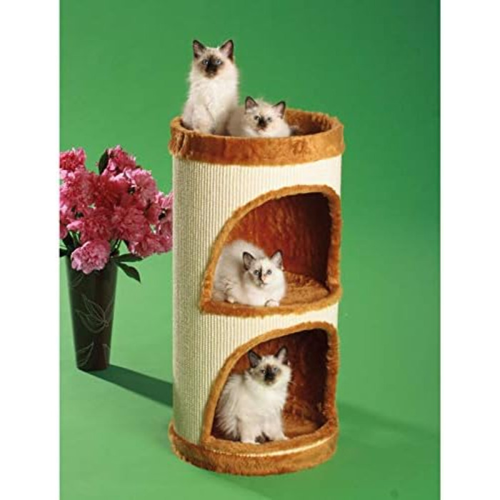 Дім для кота CLEVERCAT Тоскана з міцного сизалю, великі отвори, різні кольори, Made in Germany