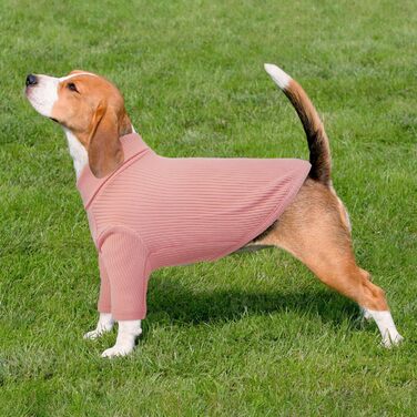 Теплий зимовий одяг для собак Kuoser: светр-піжама з довгими рукавами (XS, Рожевий)