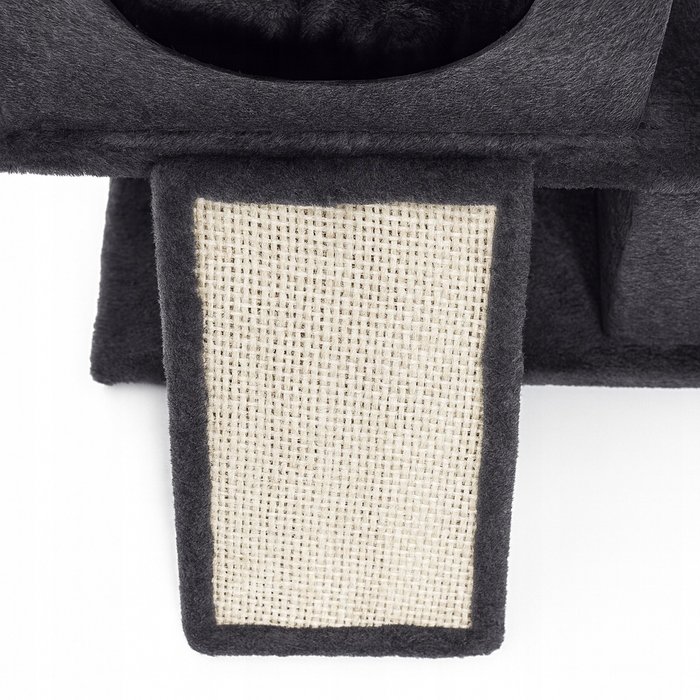 Ігровий комплекс для котів: будинок-драпак з 5 рівнями та стовпчиками, 115 см (F200)