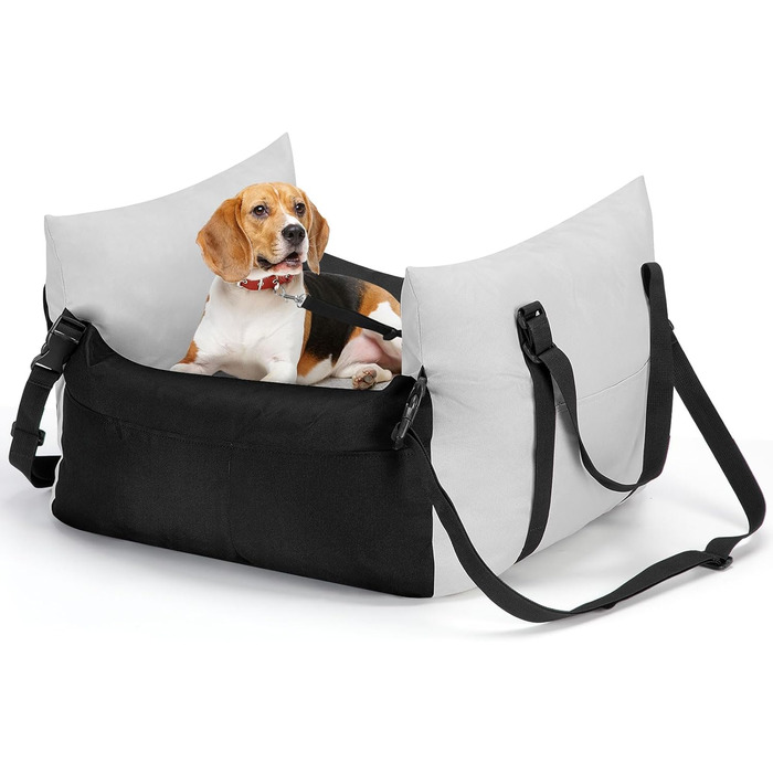 Автокрісло для собак Cinnani - зручне та безпечне автокрісло для маленьких собак з кишеньками та знімним килимком