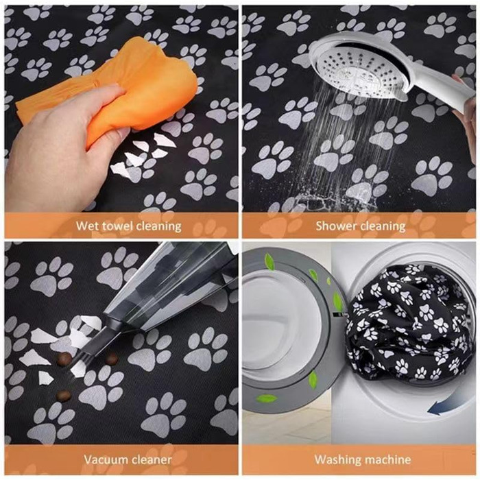 Захист багажника для собак Velomy, сумісний з Dacia Sandero Stepway, водонепроникний, з захистом бокових стінок та бампера, чорний