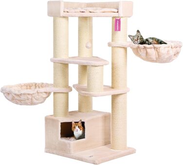 Котячий дряпач CanadianCat Vancouver, сизалеві стовпи 15 см, антрацит, 65x55x140 см