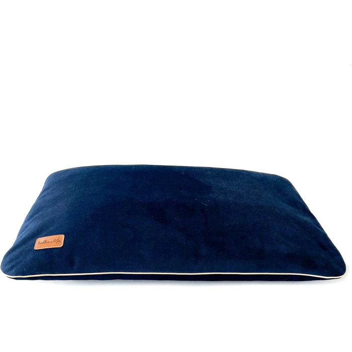 Водонепроникна подушка для собак та котів. Зручне ліжко з матеріалу, безпечне для тварин. Розмір 80x50 см, колір морський.