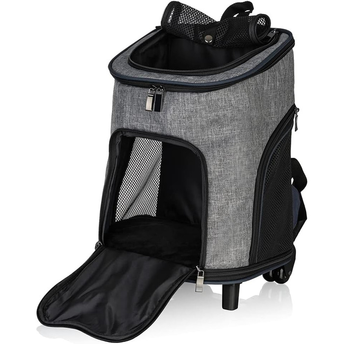 Рюкзак для собак Knuffelwuff з ручкою-телескопом та колесами 33x30x50 см