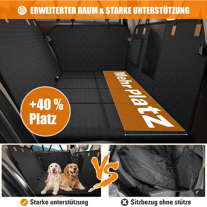 Захист для заднього сидіння автомобіля BMaoBBo: водовідштовхувальний, стійкий до подряпин, для SUV та сімейних авто (127x62 см)