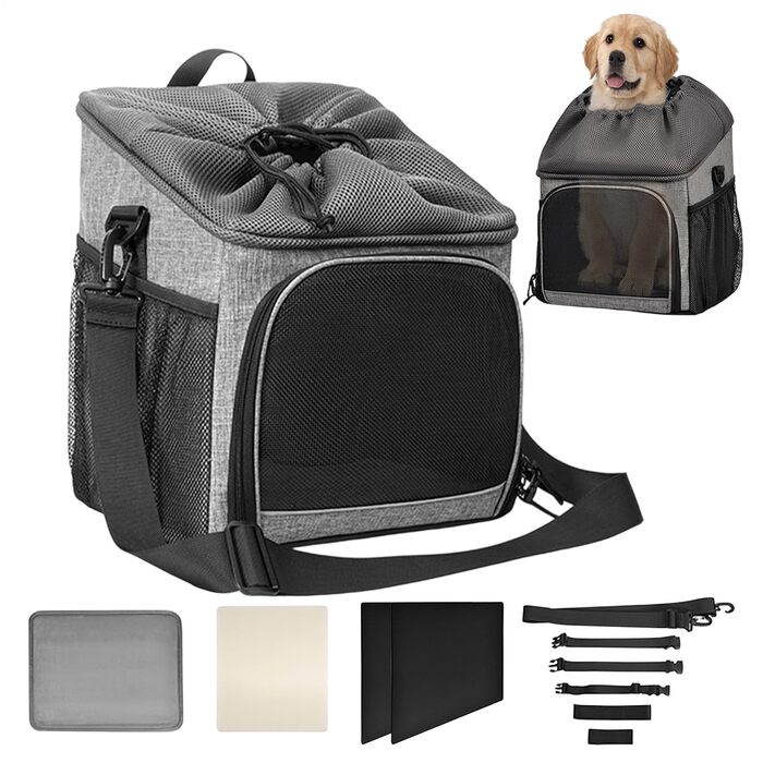 Корзина для тварин на велосипед, корзина для собак – знімна, легка, дихаюча, для перевезення тварин та продуктів