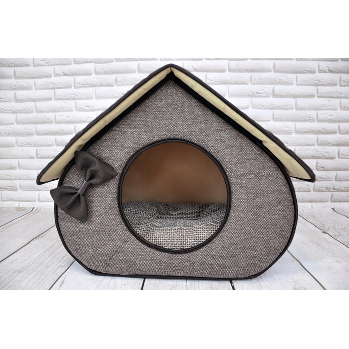 Ліжко-будиночок SjestaPupila для собак та котів, розмір S (30x30 см)