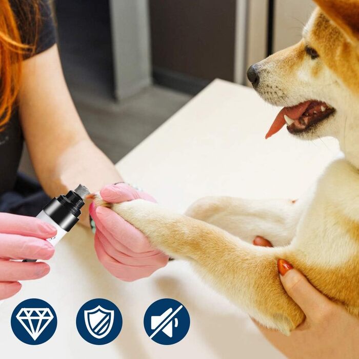 Електричний триммер для собак та котів Oumefar - безпечний та тихий, USB зарядка, 3 насадки