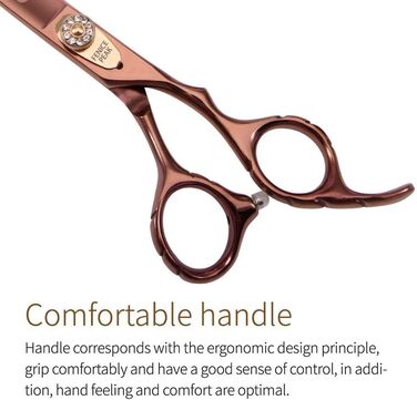 Ножиці для грумінгу собак та котів Fenice Peak, 440C, японська сталь, 17.8 см