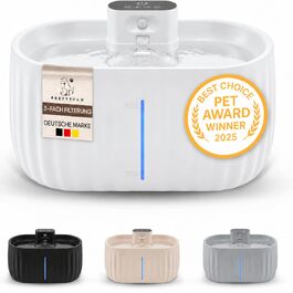 Бездротовий фонтан-поїлка для котів Pretty Paw з датчиком руху, 3 л, білий