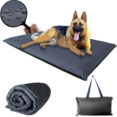 Водонепроникний килимок для собак Aveanit 110x68 см, вовняна ковдра, лежанка для собак, килимок для подорожей, кемпінгу, графіт