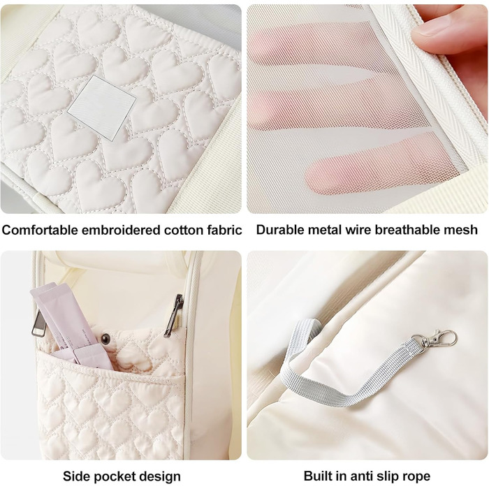 Транспортувальна сумка для собак та котів до 5 кг – Легка та дихаюча переноска для маленьких собак та котів, з ременем безпеки та кишенями, ідеальна для автомобіля, подорожей та активного відпочинку