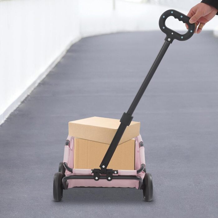 Візок для собак та котів, складаний, рожевий, до 10 кг, 86 x 51 x 35 см