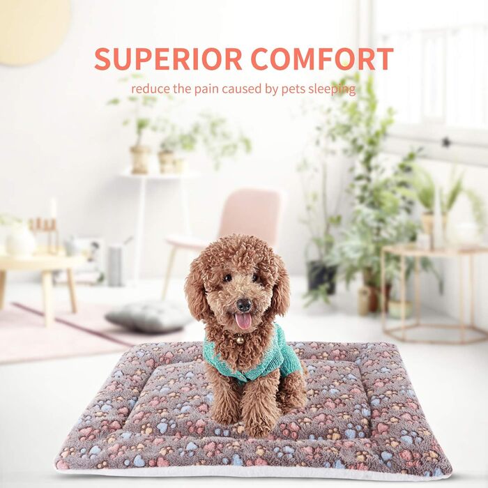 М'який теплий плед для собак та котів з фланелі, Coffee, 69 x 52 см