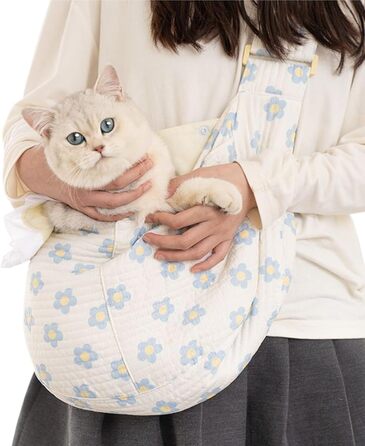 Транспортна сумка для собак - маленька переноска для тварин з ременем, легка переноска з кріпленням для безпеки під час подорожей, прогулянок та екскурсій