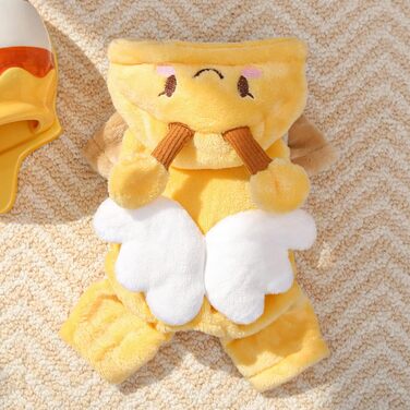 Жовтий флісовий светр для собак – теплий одяг для маленьких, середніх та великих порід, для дому, прогулянок та подорожей