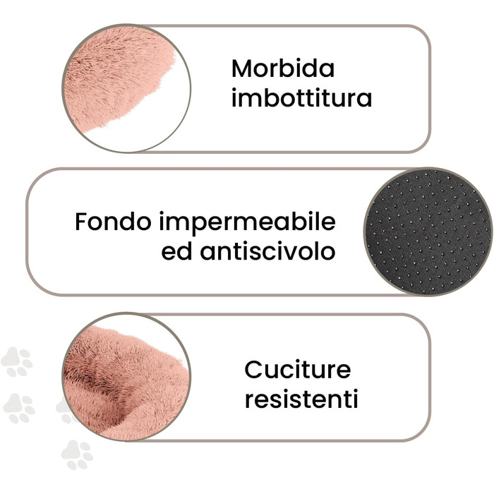 Кія для домашніх тварин Sogni e capricci 'DREAMS', Pearl, 70x70x26 см