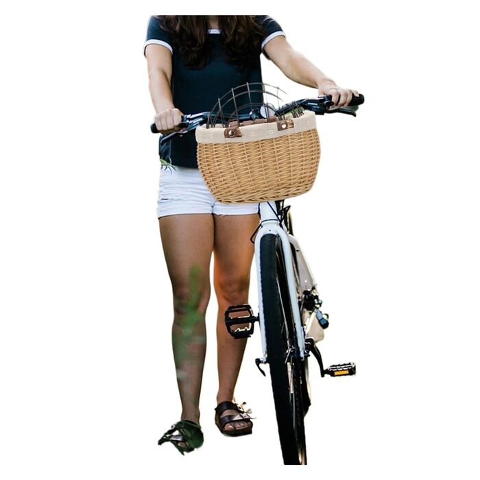 Корзина на велосипед для собак та котів (дерев'яна)