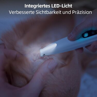 Триммер для собак ALL FOR PAWS з LED-підсвічуванням – 18 мм, тихий (35 дБ), вологостійкий (IPX4), USB, для стрижки лап, вух, обличчя та задньої частини тіла