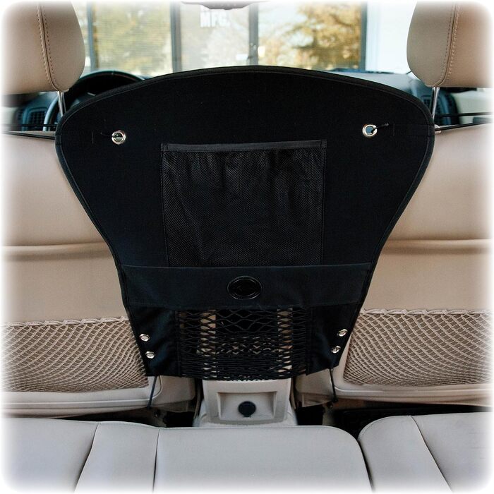 Сітчаста бар'єра для собак K&H Pet Products: безпека та комфорт у подорожах, чорна, 58 x 61 см